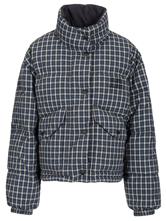 Reversible Down Jacket Coats Blue