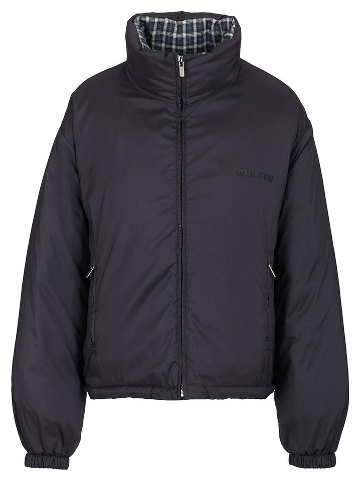Miu Miu Reversible Down Jacket Coats - Blue | 8a3054fbb8e09e1612af0367d7747f1f80b667ab