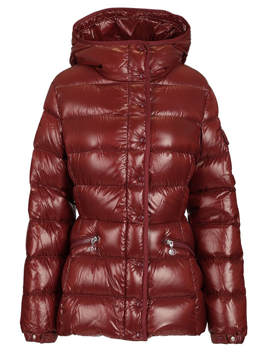 Barante Short Down Jacket With Hood Coats Bordeaux