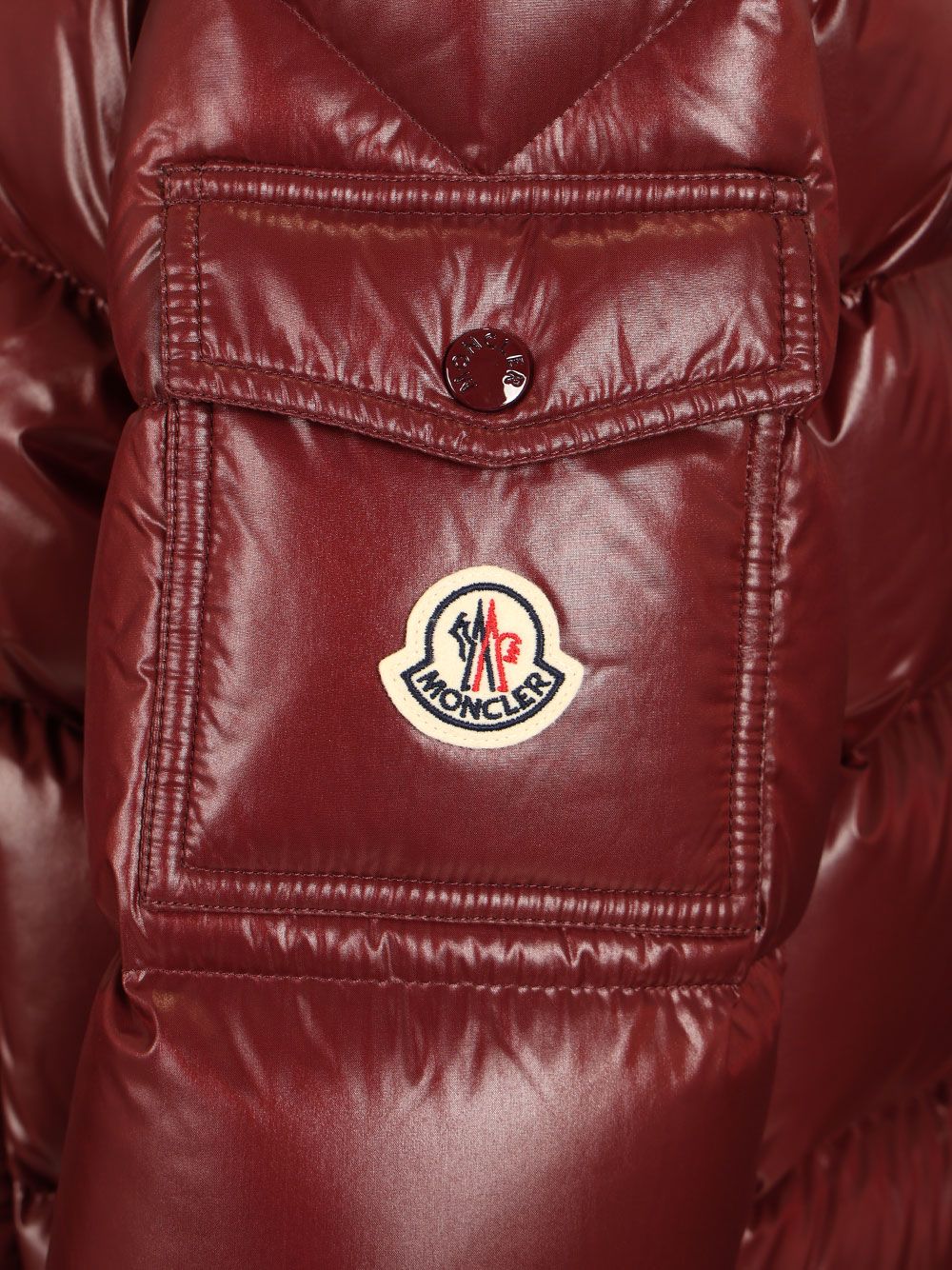 Moncler Maire Short Down Jacket With Hood Coats - Bordeaux | e4ec0c687a58aec80bda2145d9eb13c42ee02f0f