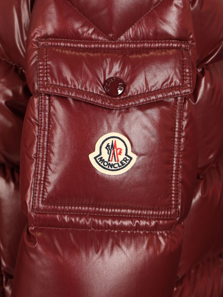 Moncler Maire Short Down Jacket With Hood Coats - Bordeaux | e4ec0c687a58aec80bda2145d9eb13c42ee02f0f