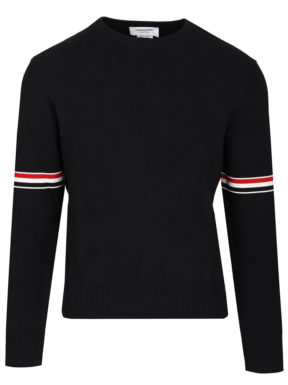 Thom Browne Milano Stitch Crew Neck Sweater Knitwear - Grey | 219fa9568eb3036686bcf03e37cab350f7455b70
