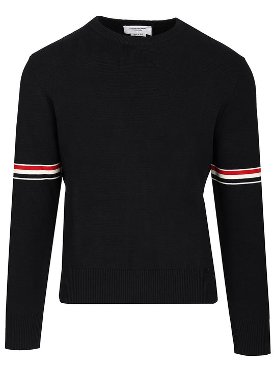 Milano Stitch Crew Neck Sweater Knitwear Blue