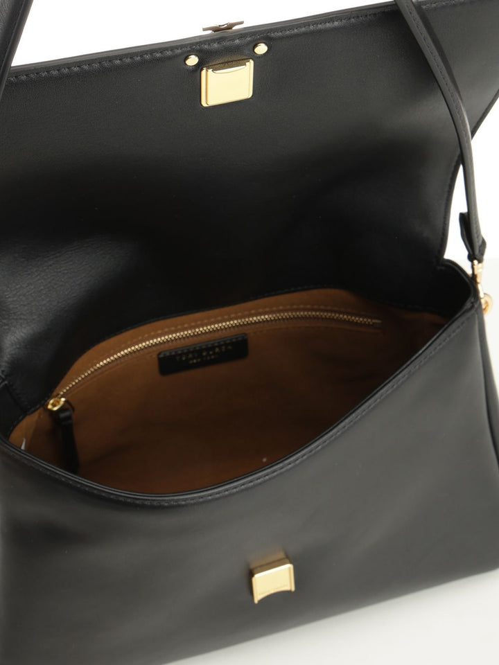 Tory Burch Charlie Shoulder Bags - Black | f02cb2537a79af2735fbf18181d1f5791d27dfee