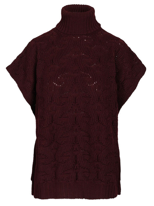 Turtleneck Sweater Knitwear Bordeaux