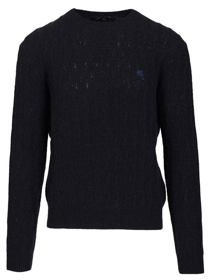 Etro Cashmere Sweater Knitwear - Blue | 72df589925d14aa5f7101afcad57ac8bd0ffbbe4