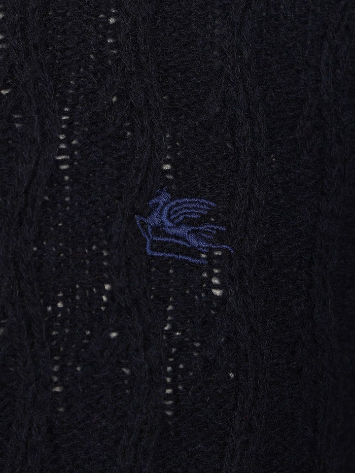 Etro Cashmere Sweater Knitwear - Blue | 6c92f85b2321a7345a696af62ac43b8f72c26642