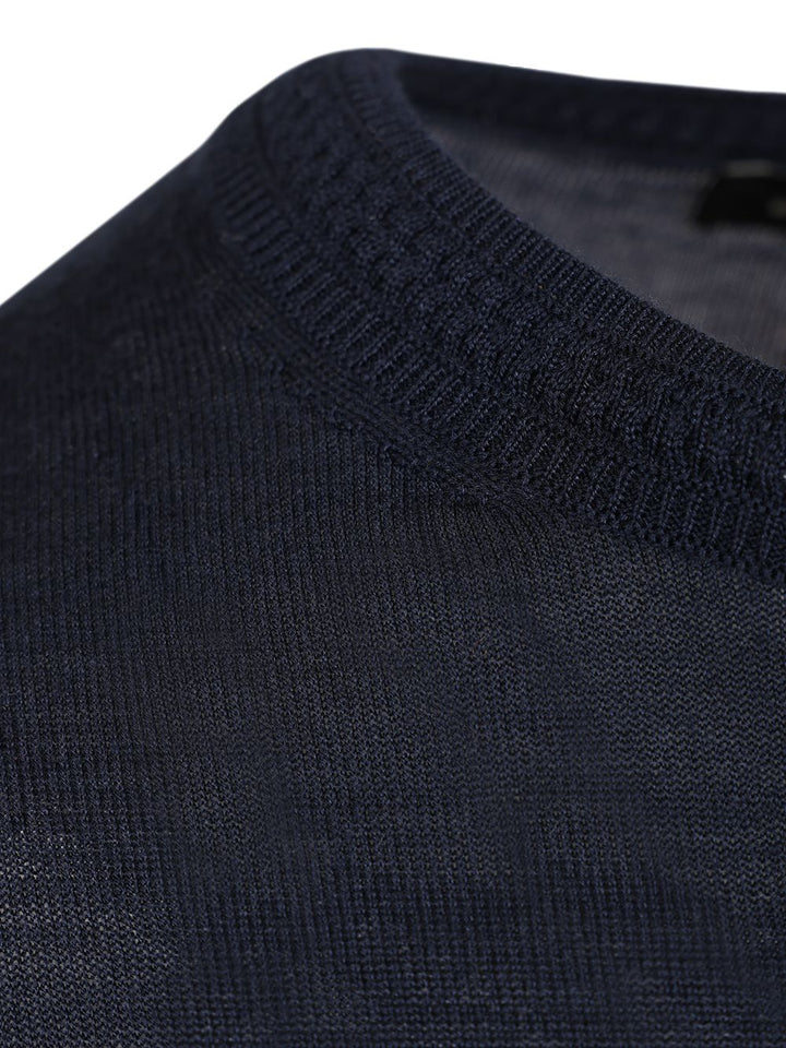 Etro Wool And Silk Sweater Knitwear - Blue | 04f4d7cc050ef17f185510cd09f71ab0c2a36aba