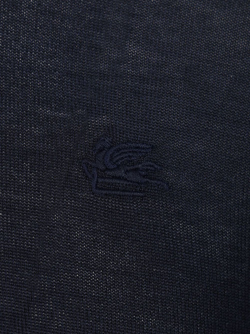 Etro Fuji Knitted L/S Polo Wool Silk Knitwear - Blue | 0e93db90bd6c1055bea574ff46cf07e2aa5f48e1