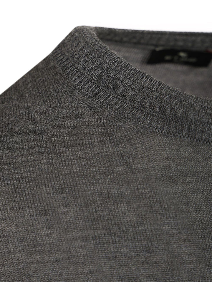 Etro Wool And Silk Sweater Knitwear - Grey | 44dbf3f7b2377bf918a83f2d1568a46b8a2eebb7