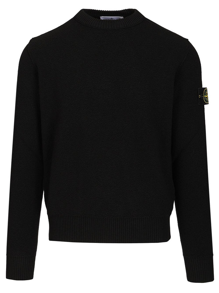 Stone Island Crew Neck Sweater Sweatshirts - Black | 4802d169d9bfe6062670e01f179c88af0d41f35c