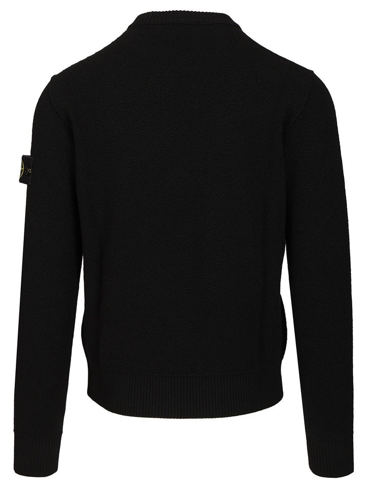 Stone Island Crew Neck Sweater Sweatshirts - Black | befc3cefffe49c2371ae216eecf7d03bbb80098c