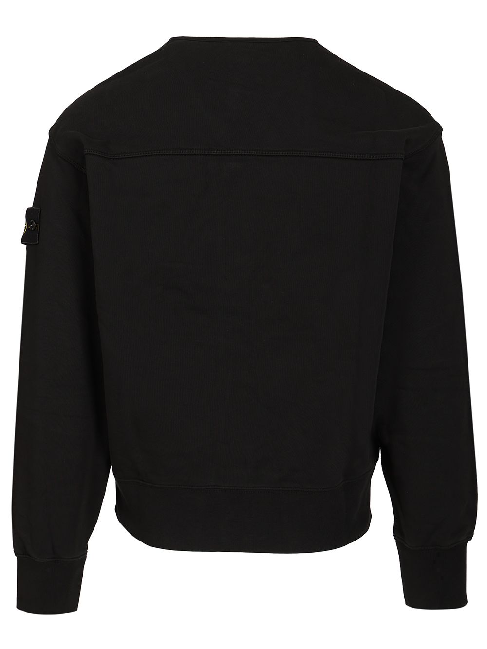 Stone Island Organic Cotton Fleece Cardigan Sweatshirt Sweatshirts - Black | 848bd9e94218e8d562f447bf5bffcbdd356d3257