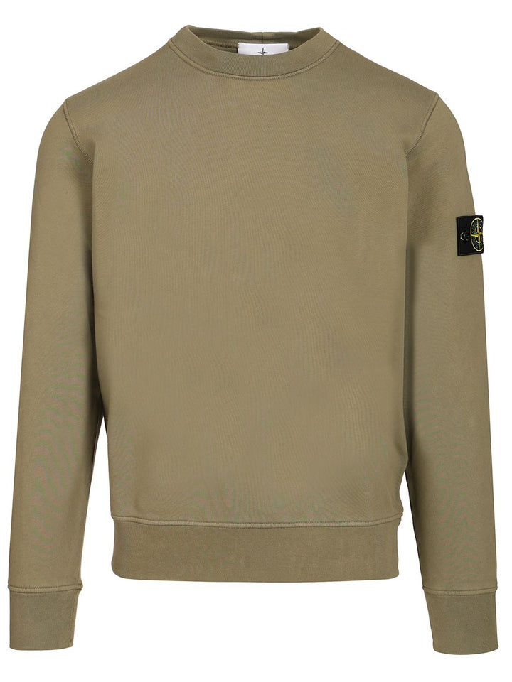 Stone Island Organic Cotton Sweatshirt Sweatshirts - Green | 0f863d7971f1731305617328dfe94422a4e0a45b