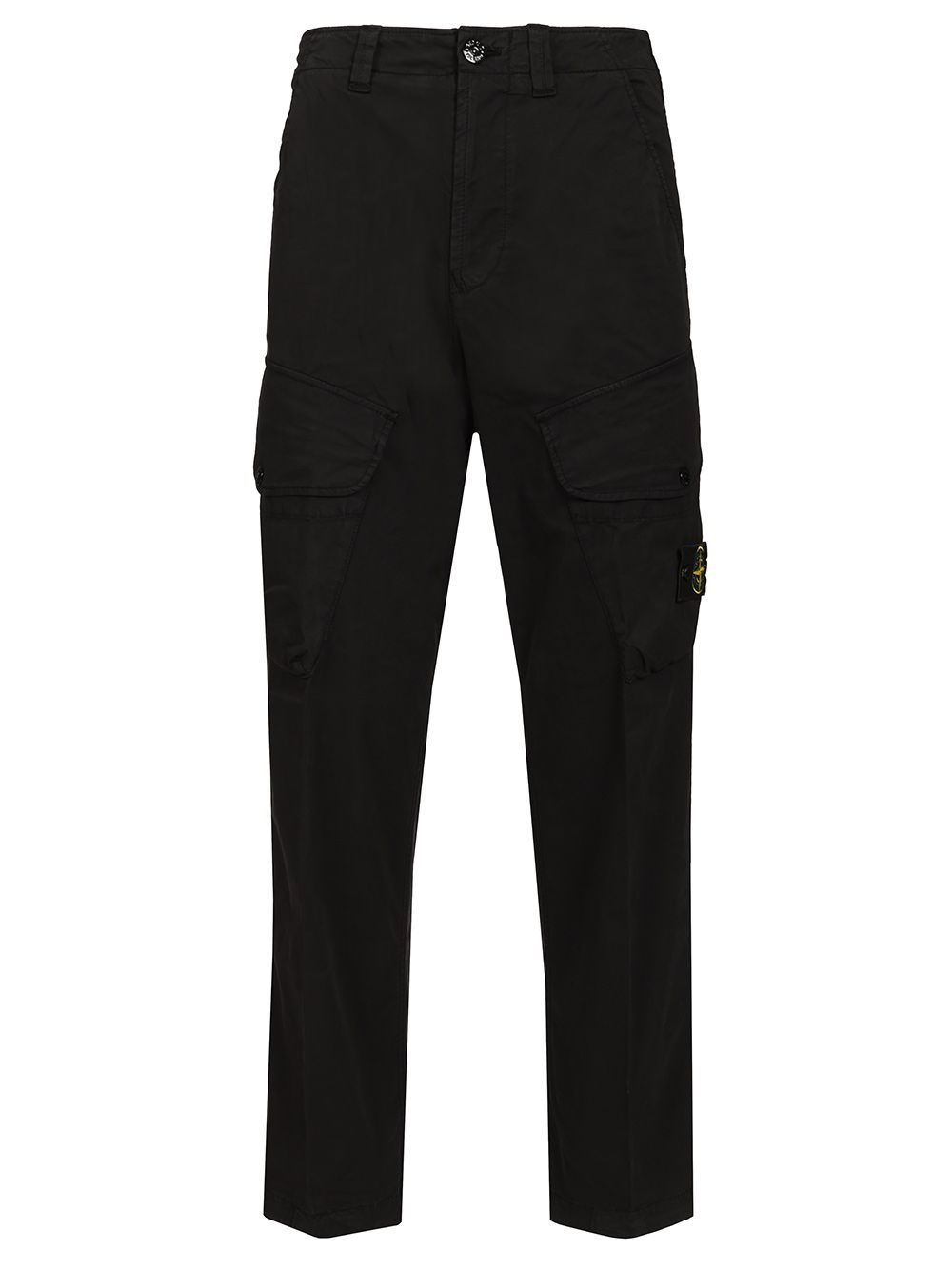 Stone Island Stretch Organic Cotton Twill Cargo Trousers - Black | cd447687a95f5473acdf3c7e7ff27d1d793b25dd