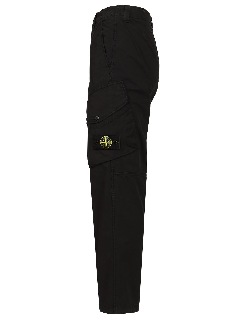 Stone Island Stretch Organic Cotton Twill Cargo Trousers - Black | 47dbfe5da49d27b0c646dfd09f779b6345cb047c