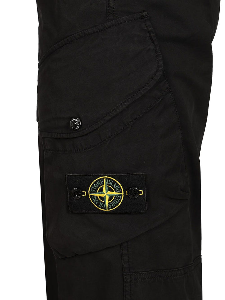 Stone Island Stretch Organic Cotton Twill Cargo Trousers - Black | 15b3bf228fd33d8758d7c27b8bdd4de152d5c2e7
