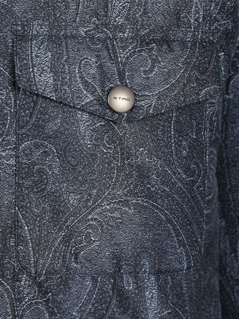Etro Paisley Decoration Overshirt Jackets - Blue | c474f42f29feff9decc0fea19fbfec082fda11ca