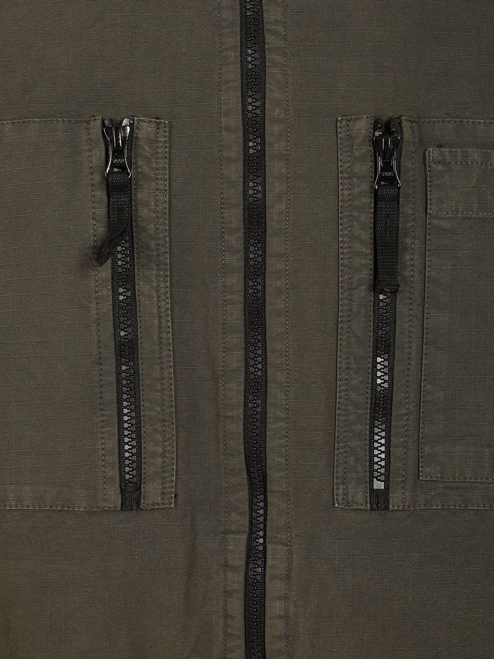 Stone Island Organic Cotton Ripstop Hooded Overshirt Sweatshirts - Grey | d49e9f0035836338f124e7a331f2d587fba48ba2