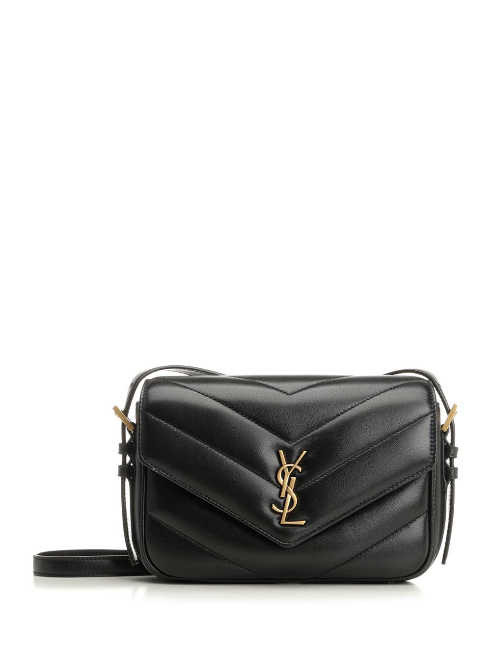 Saint Laurent Loulou Toy Crossbody Bags - Black | 7dea22e53804ccd06eec4a8f4227a66b3fddf84f