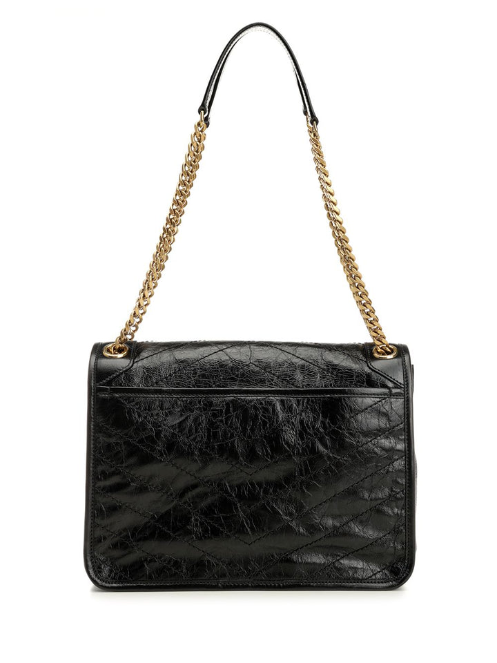 Saint Laurent Niki Shoulder Bags - Black | df850b7cdbd9596d137e0528b03a479cd6e14c2e