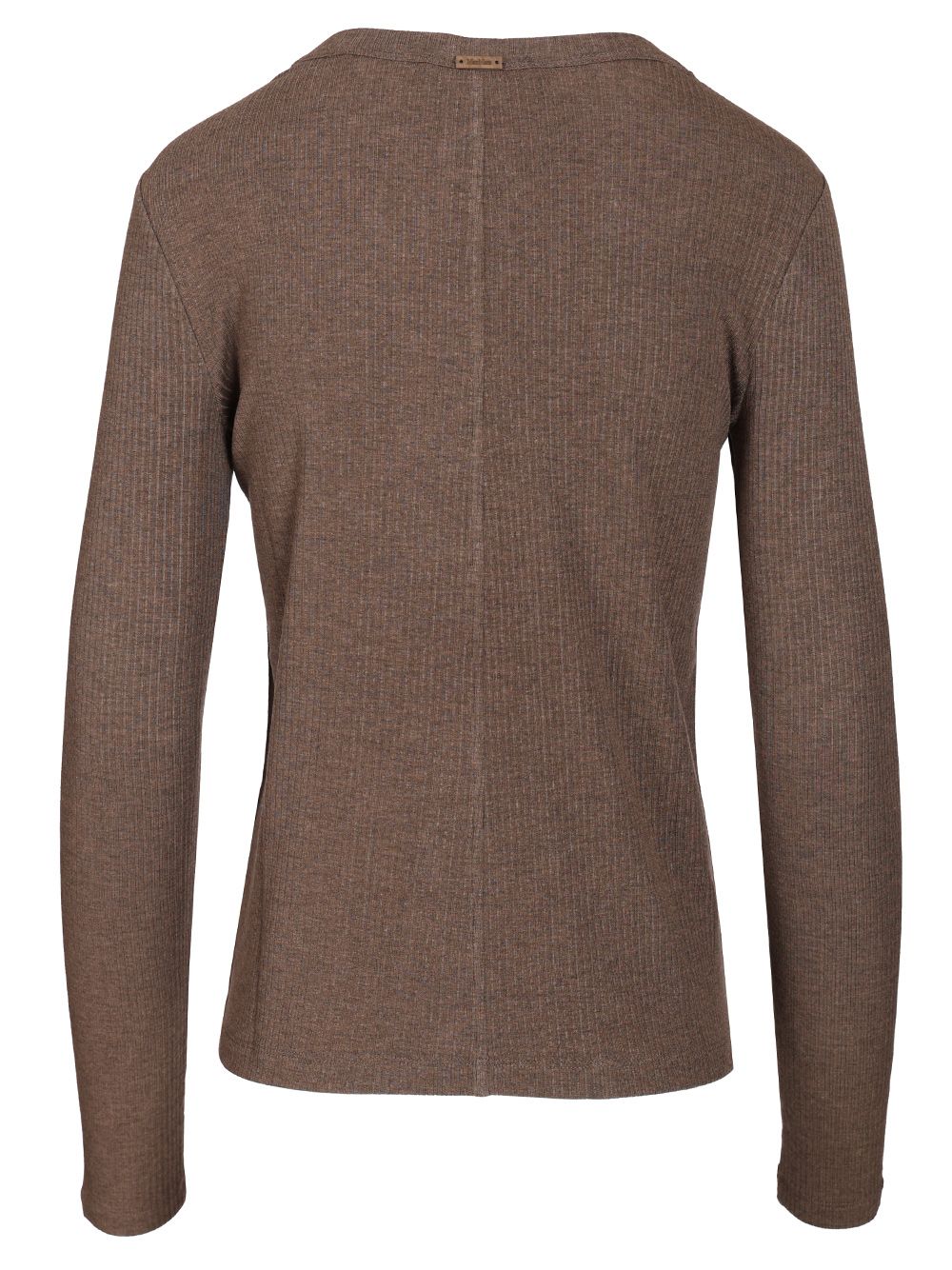 Max Mara Salmone Ribbed Knit Lyocell Seta Knitwear - Beige | 19d271b12dae4d60a0854320772502b8db8af6b6