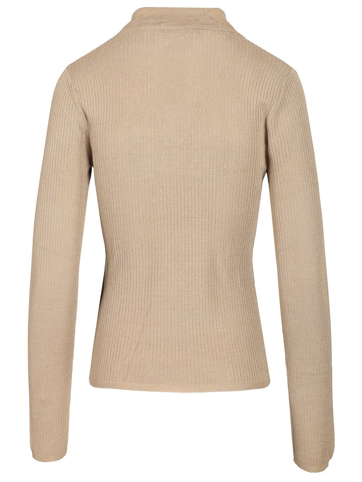 Max Mara Knitted Top Knitwear - Beige | 9d16402f0e05e7446c434fbfd282249957e77374
