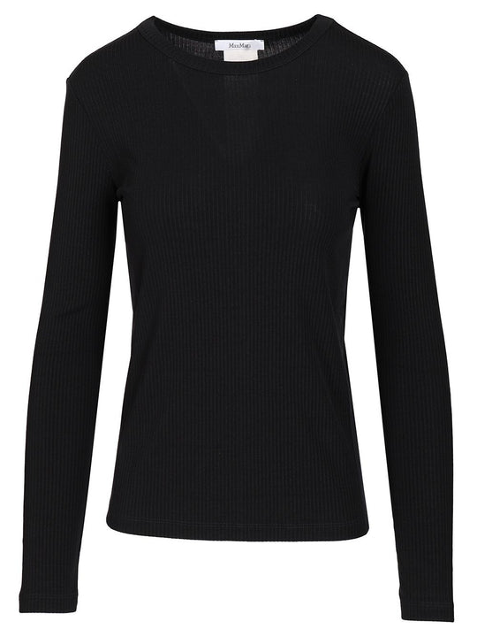 Salmone Ribbed Knit Lyocell Seta Knitwear Blue