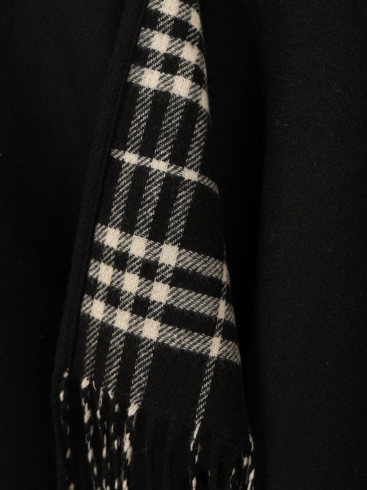 Burberry Reversible Cape Jackets - Black | 4feef3ae2426910e3827a9648681840726c2dd7b