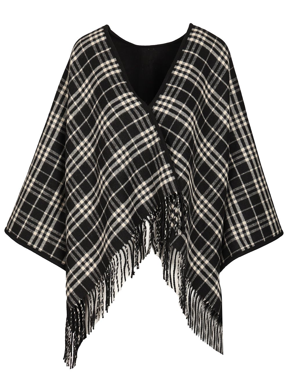 Burberry Reversible Cape Jackets - Black | 6d333043562321a18189085f96b3b755281407cf
