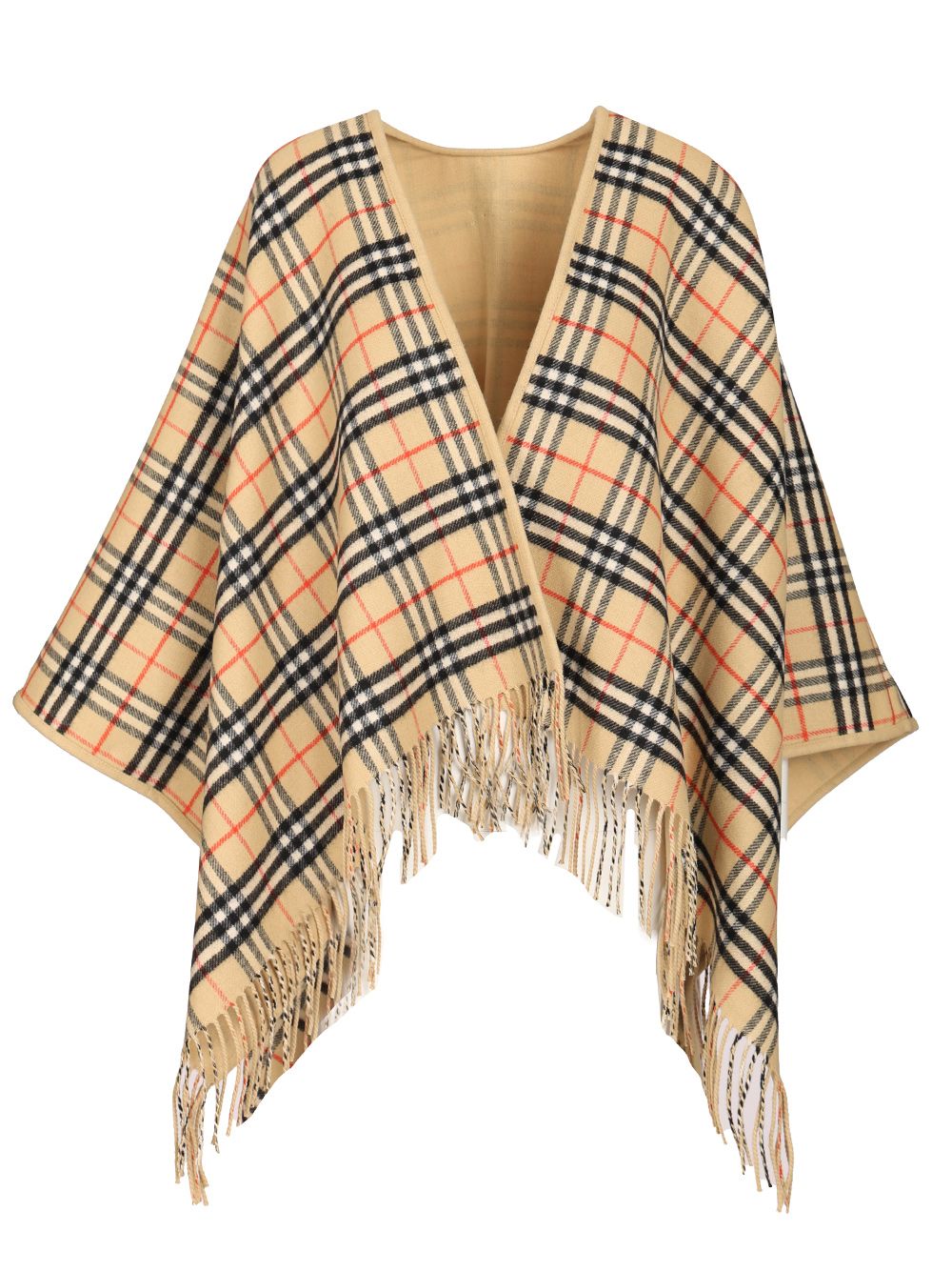 Burberry Reversible Cape Jackets - Beige | 86fe853758b581f7a62fd6e637ca2d5250fcdc64