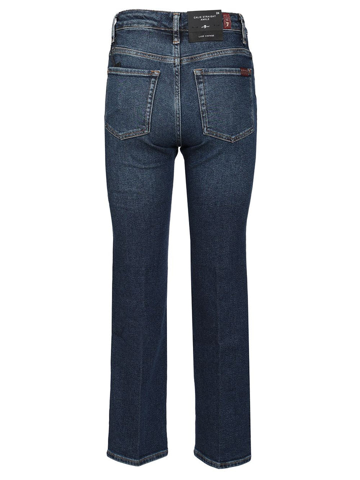 7 For All Mankind Calie Straight Ankle Jeans - Blue | 33879a72f677a5b24c4e99430219acc958329e60
