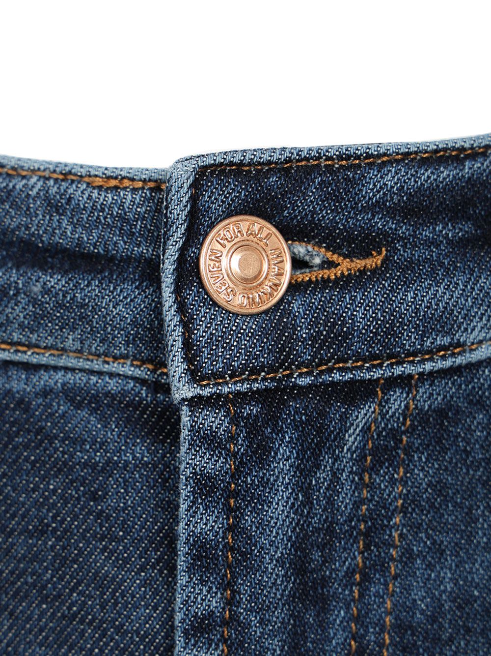 7 For All Mankind Calie Straight Ankle Jeans - Blue | dfbe7371a68652cd40bc405a6076203e557313f2