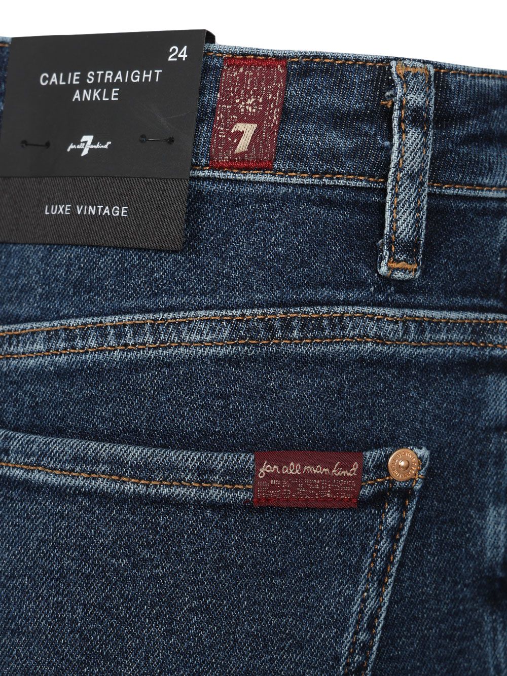 7 For All Mankind Calie Straight Ankle Jeans - Blue | 9c5a276990eac6f1c5c419bb684181e7de3f74c9