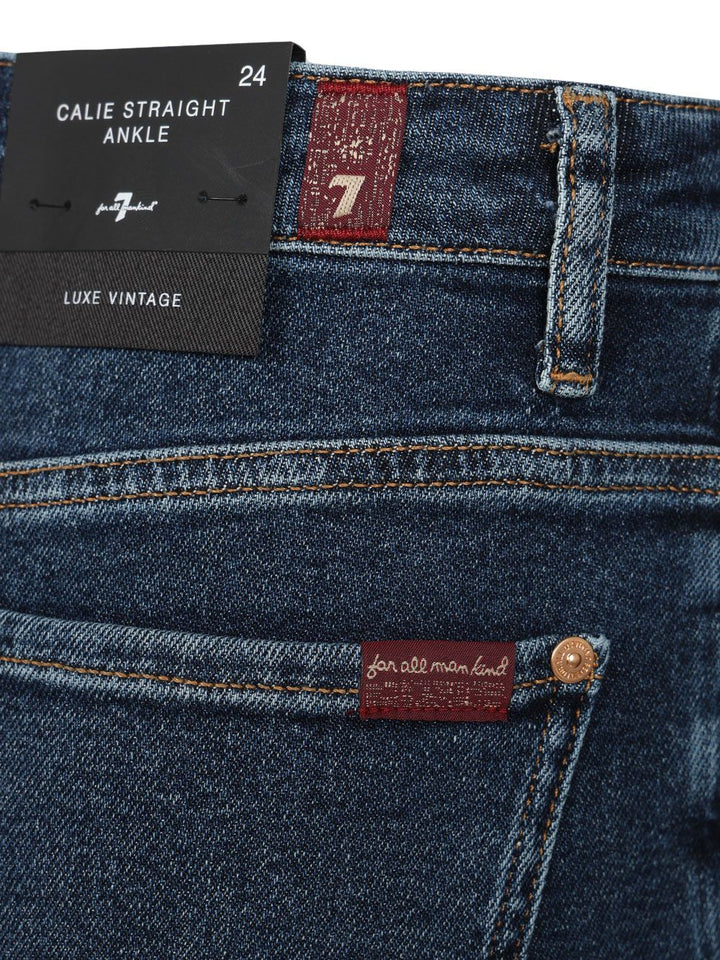 7 For All Mankind Calie Straight Ankle Jeans - Blue | 9c5a276990eac6f1c5c419bb684181e7de3f74c9