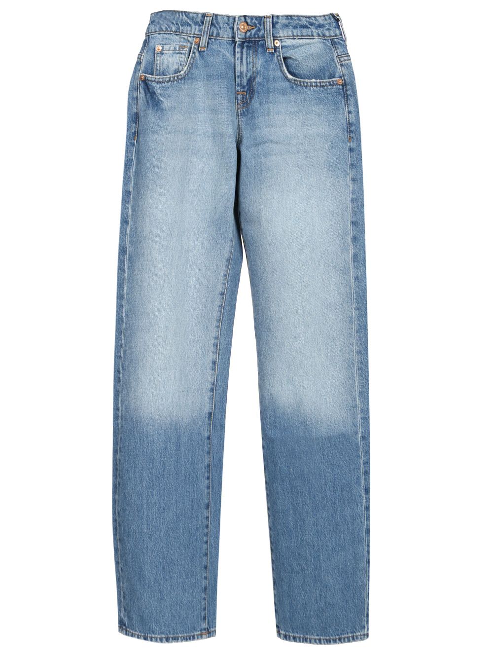 7 For All Mankind Low-Straight Jeans - Blue | a1b244c528d7b8d2df60f48fdf82afef8579a671