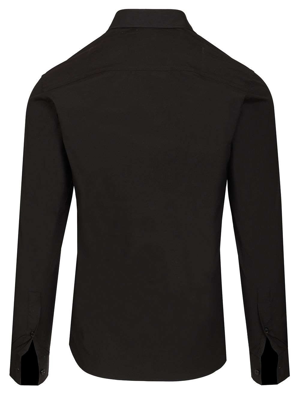 Burberry Slim Fit Shirt In Stretch Cotton Shirts - Black | 871b59919c9a078b898917bc4a5b9d16c3a71712