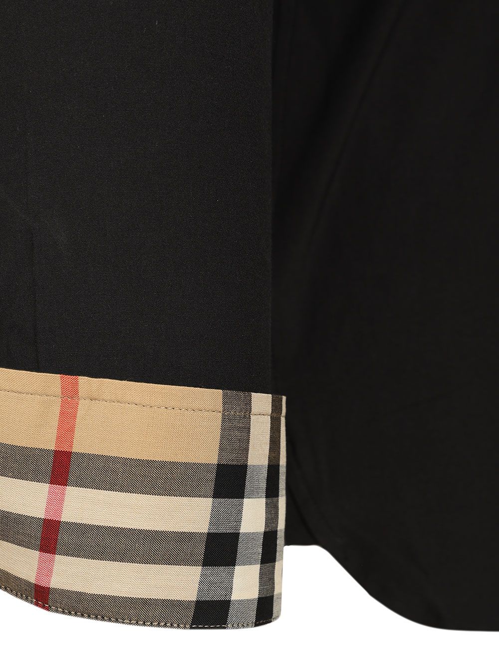 Burberry Slim Fit Shirt In Stretch Cotton Shirts - Black | 297f499785d804c87f8295a16ebdc2b27b833e2b