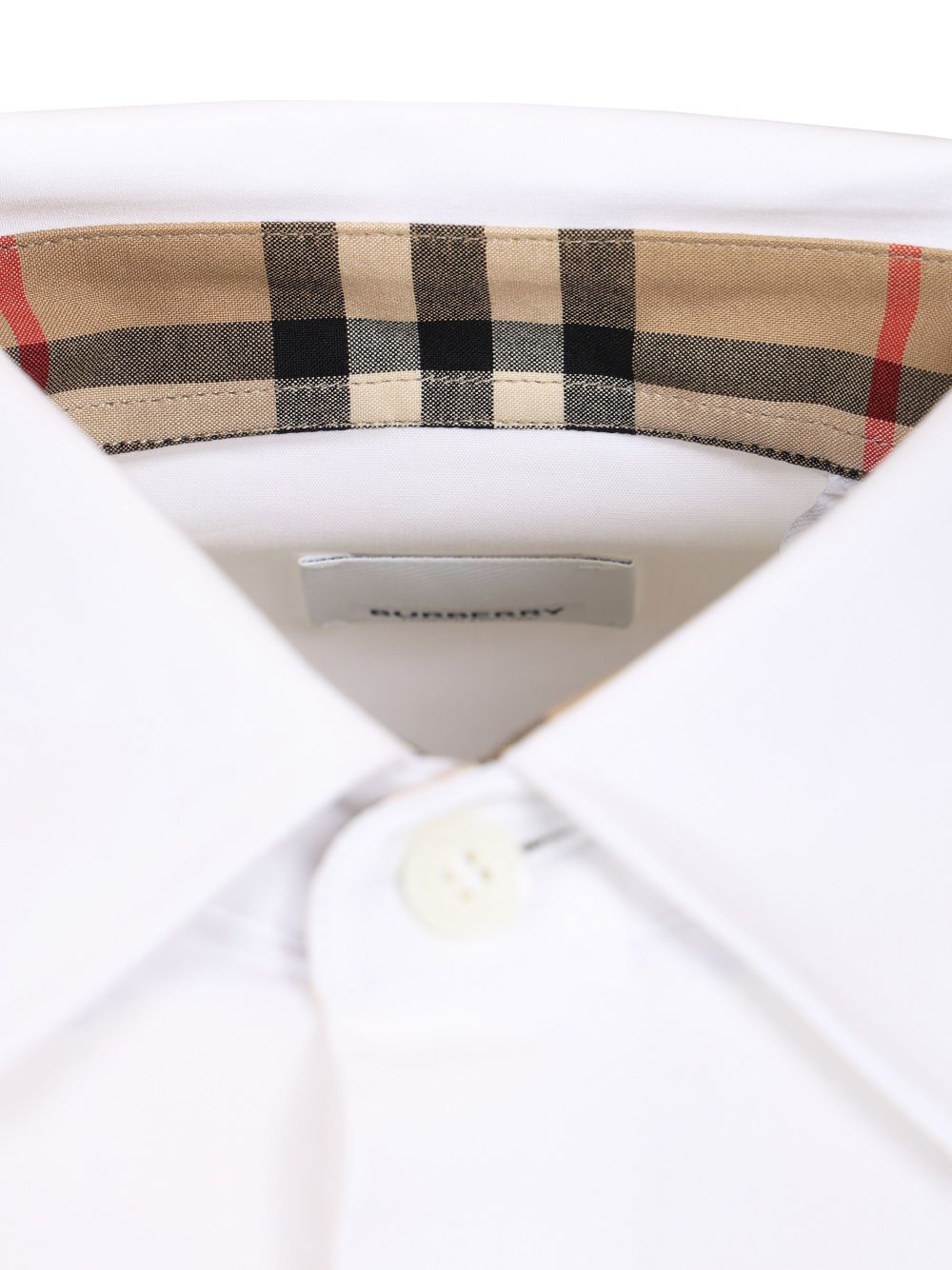 Burberry Slim Fit Shirt In Stretch Cotton Shirts - White | a4004ac12f3e88a56aa0fbc8b287955754e12d50