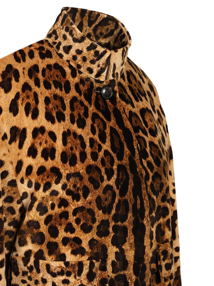 Max Mara Studio Edro Cropped Jacket Velvet Animalier Jackets - Animalier | 928f7e201513238ca53b79e4d0a2ad486b2fe12d