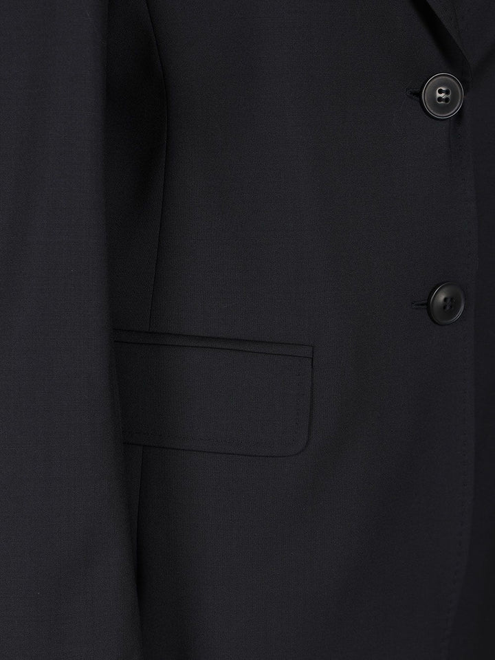 Max Mara Studio Single-Breasted Jacket Jackets - Blue | 198f2d58a96af9c474c10f3e01c13a9ebdc8b8ab