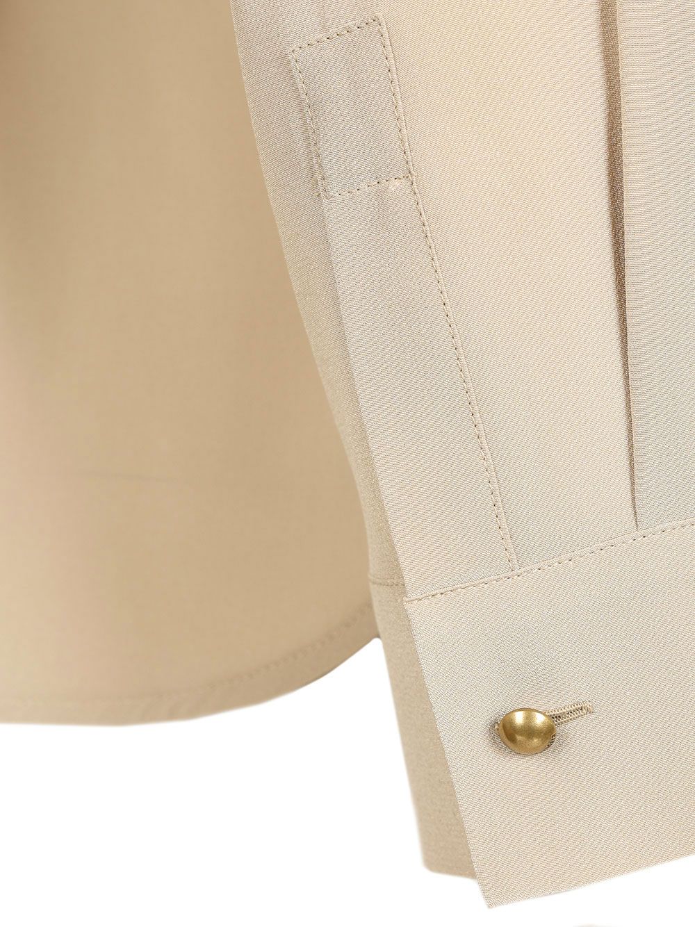 Max Mara Shirt With Scarf Shirts - Beige | 365edddef994fc188ce0f4941c57ad0b7f5e8d66