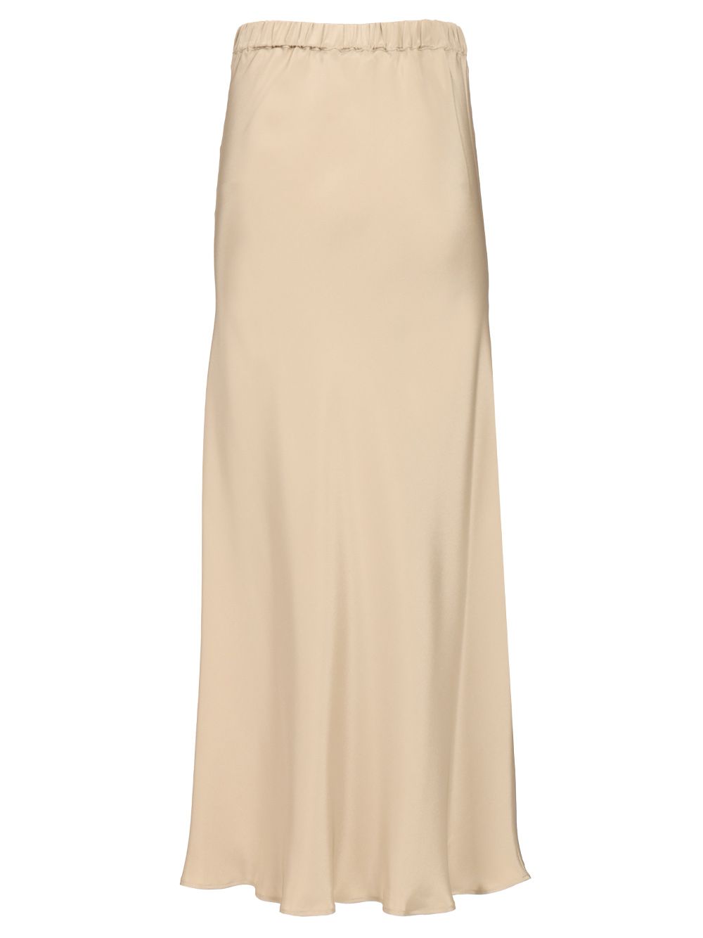 Max Mara Sospiro Long Silk Skirt Side M Logo Skirts - Beige | fa171c4c0e0de1ac7d5316be260eea9bf72aea6a
