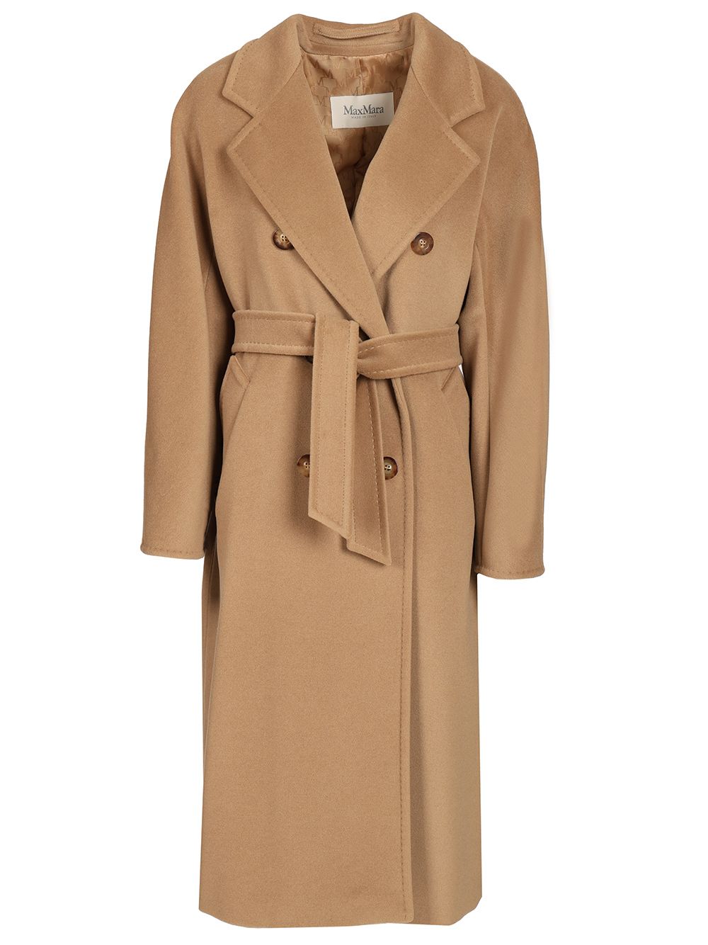Max Mara Madame Double-Breasted Coat Coats - Beige | 45db92f3f4154b4d351e5c5e455f9ebee63970d1