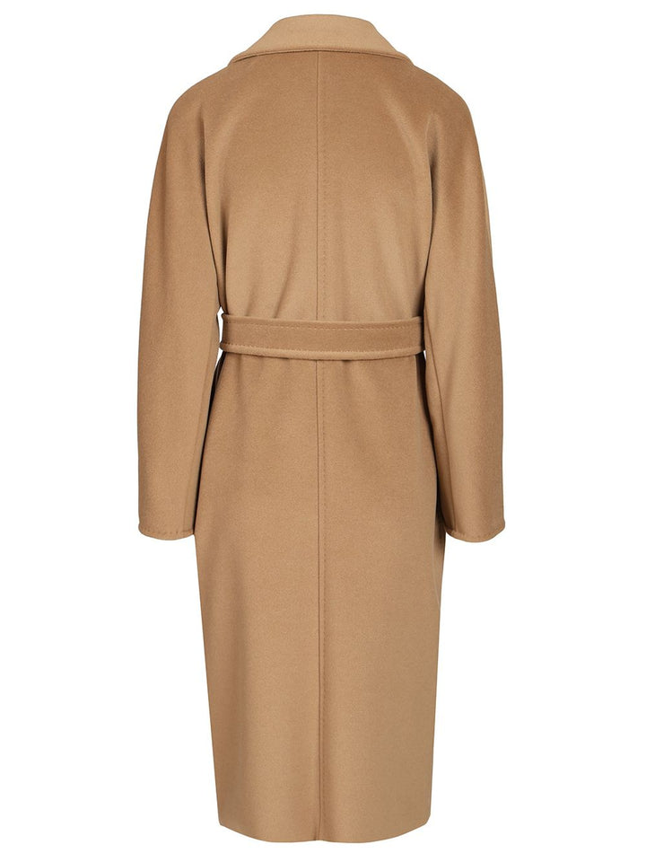 Max Mara Madame Double-Breasted Coat Coats - Beige | 5e870406d846239c8b8367a65a477b14e39503d2