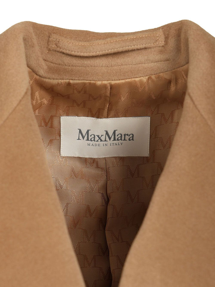 Max Mara Madame Double-Breasted Coat Coats - Beige | 28ee0c9243ceea33ade10dfdcaeaa44f59f3261f