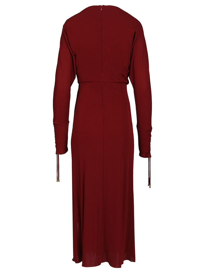 Max Mara Studio Mstgocce Dresses - Bordeaux | 95fe5e7681f1c796f9e67dd0ebea27a68f7a0203