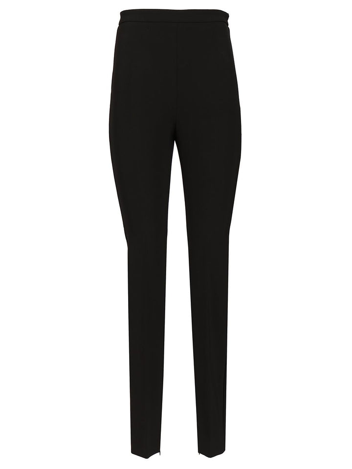 Max Mara Studio Slim Stretch Cady Trousers - Black | 809db8afdfc9d2ff66f5414e662bfb1e2d0b9874