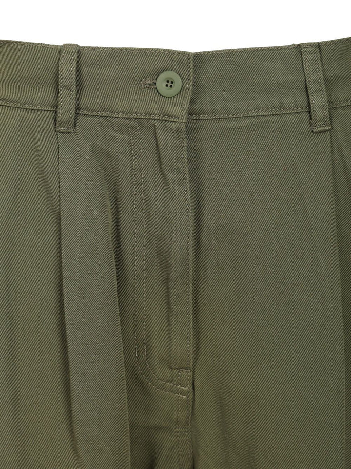 Weekend Max Mara Wide Leg Trousers - Green | 346e08ec1e8dec00d1c3f22a63c3a5c80c9675e9