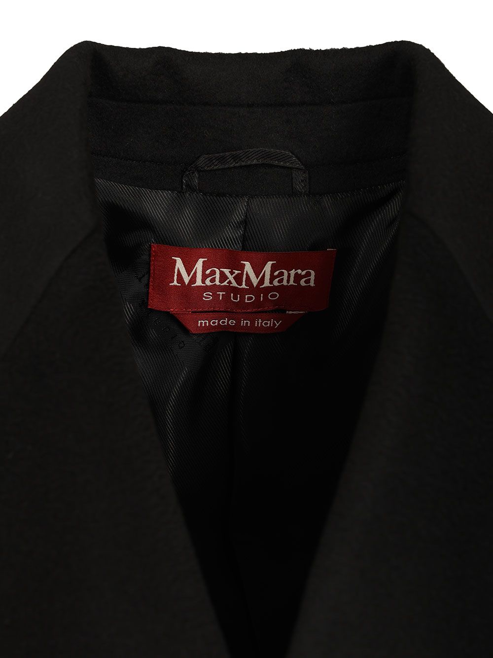 Max Mara Studio Mastro Midi Double Breasted Coat Coats - Black | f66a5bab8e84af23173e5046a66623dbab396546